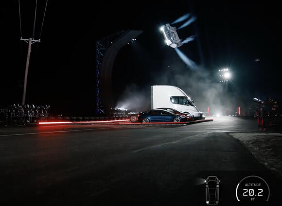 Tesla reveals SpaceX-powered Roadster that flies and falls with style ...