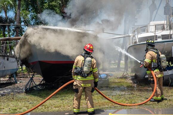 Boat storage fire claims 2 sailboats - NewsBreak