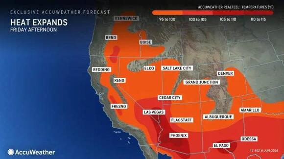 Blistering heat wave to have interior West searing into second week of June