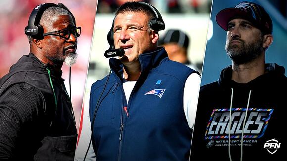 ‘Refs Don't Get Held Accountable, ' ‘Ridiculous’ -- NFL Fans Blast League As Patriots’ Mike Vrabel, Eagles’ Nick Sirianni, Jets’ Aaron Glenn Fined $250K