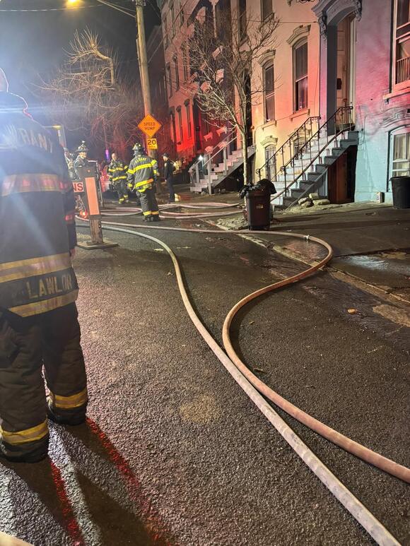 Firefighters Battle House Fire on Grand St - NewsBreak