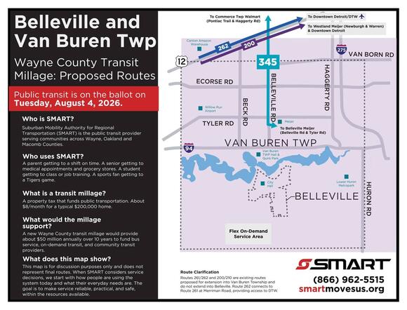 SMART shares draft transit route changes for Wayne Co. - NewsBreak