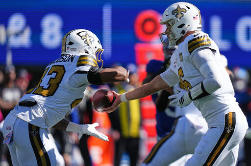 Saints look to take skid-ending effort at Giants overseas