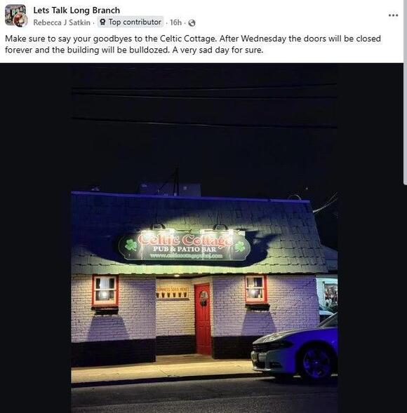 Long Branch’s Celtic Cottage Pub Is Closing - NewsBreak