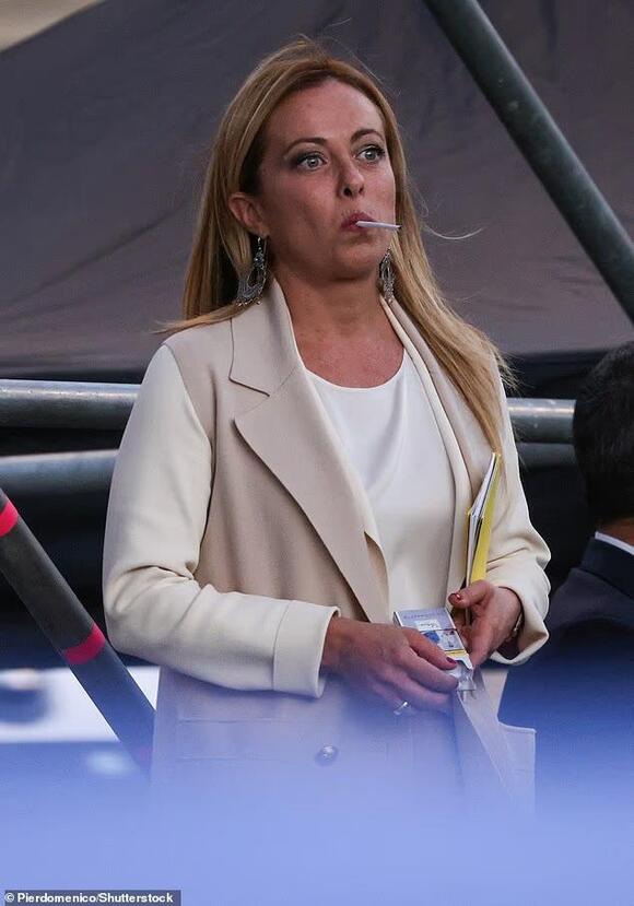 meloni smoking cigarette Italian Prime Minister Giorgia Meloni says she can't quit smoking... she  might 'kill somebody'