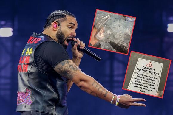 Drake Fans Are Selling Pieces of Ice and Signs From Rapper's Iceman ...