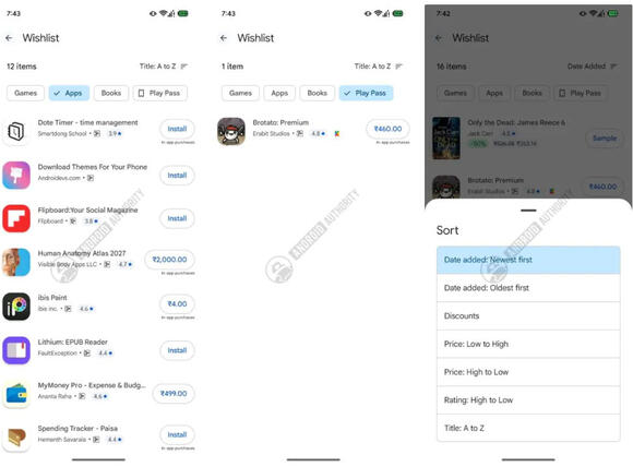 Google Seems to Be Prepping a Fix for Your Chaotic Play Store Wishlist ...