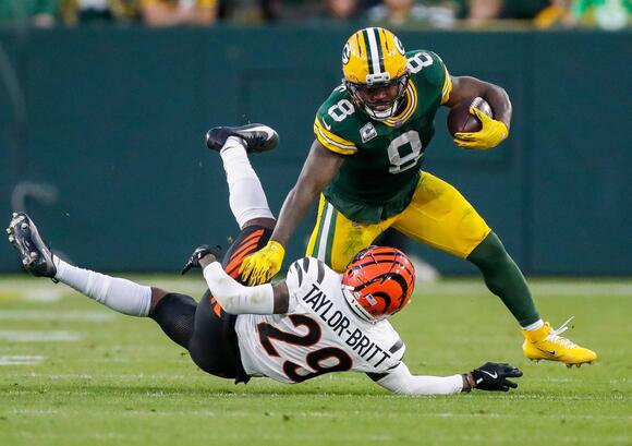 Lions HC Dan Campbell Expects Packers RB Josh Jacobs to Play in Week 7