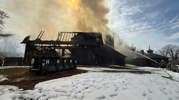Barn destroyed in Dutchess County fire as crews battle hours‑long blaze ...