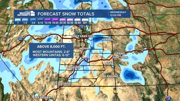 Strong winds, heavy rain and mountain snow target Utah through midweek ...