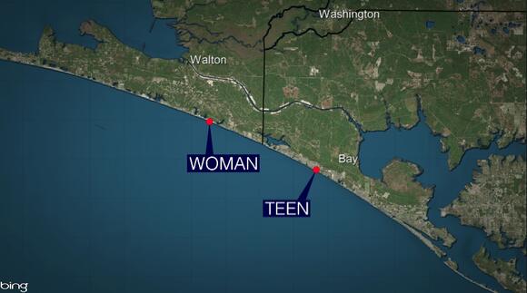 NEW VIDEO: Three hurt in Walton County shark attacks Friday afternoon