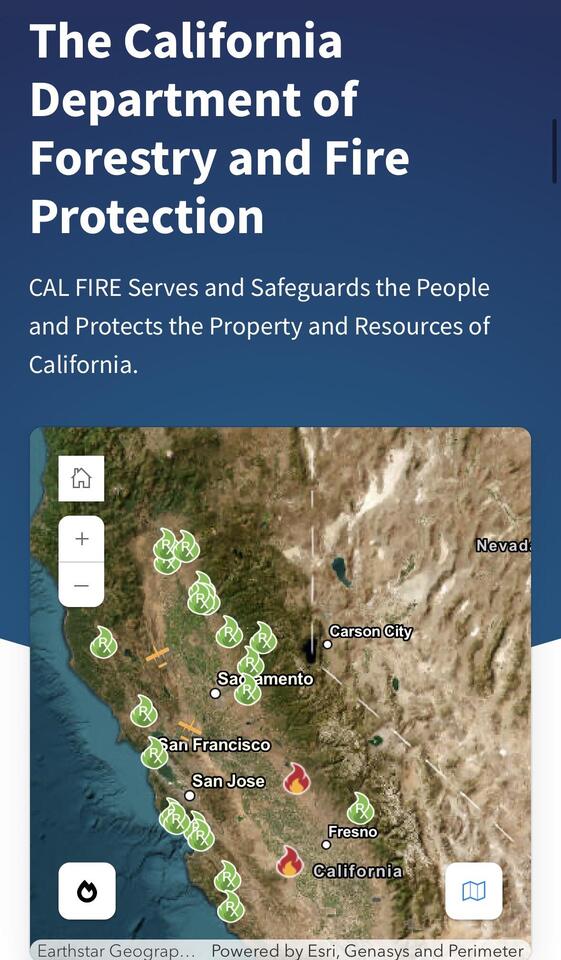 Prescribed fire map available on CAL FIRE site - NewsBreak