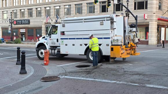 Explosion causes power outages, Hazmat response in downtown Salt Lake ...