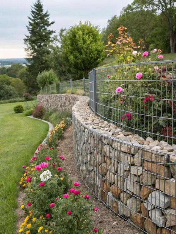 15 Gabion Wall Ideas for 2026 That Make Retaining Walls Part of the ...