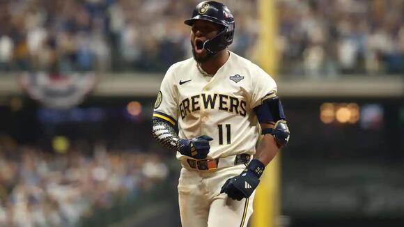 Jackson Chourio Reacts After Brewers Beat Rays 3-2 in Game 1