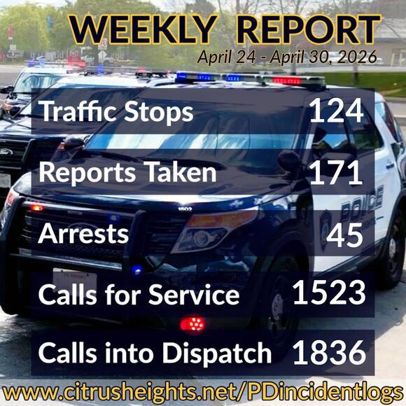 Weekly police activity report released - NewsBreak