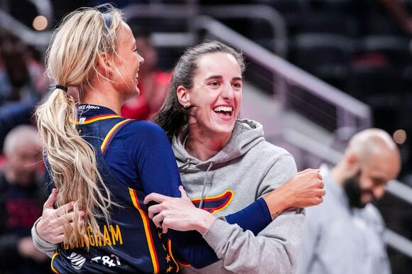 Cameras Caught A Thirsty Caitlin Clark Checking Out Her Stunning Teammate  Sophie Cunningham - NewsBreak