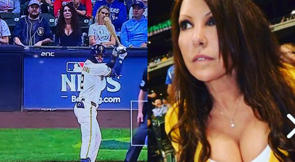 Milwaukee Brewers Fan Who Went Viral Behind Home Plate During Game 2 Of The NLDS Has Been Identified [PHOTOS] - NewsBreak