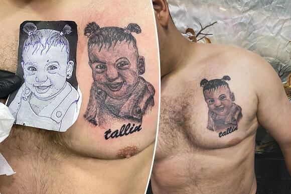 Tattoo artist roasted for ‘demon-like’ image of client’s baby: ‘I’m ...