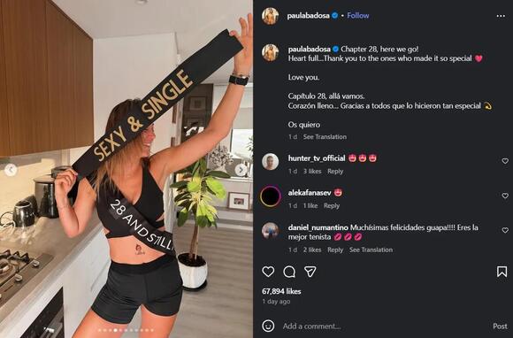 Paula Badosa’s ‘Sexy and Single’ Draws Fan Attention, Days After Ex ...