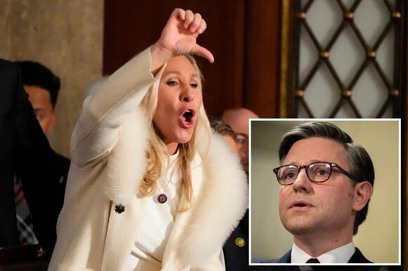 MTG lashes out after Ukraine aid bill passes, demands Speaker Mike ...