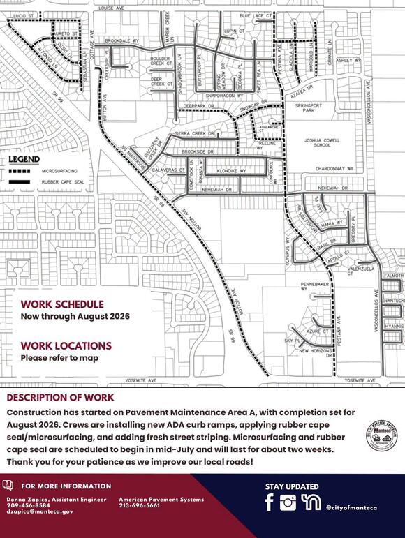 Manteca Begins 2026 Pavement Maintenance Project - NewsBreak