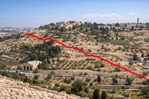 Geologists discovered a massive fault line under the Mount of Olives