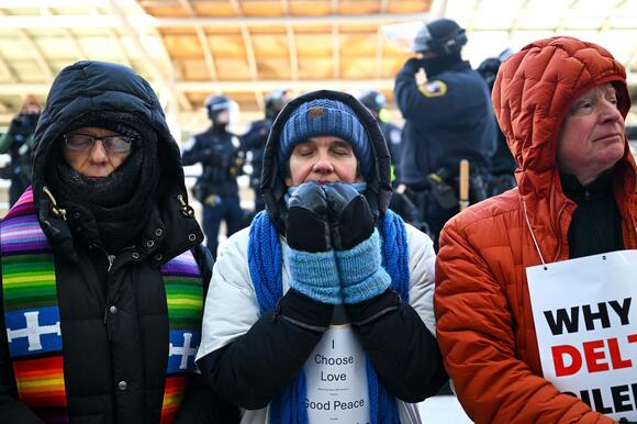 Police Arrest Huge Group of Faith Leaders in Minneapolis ICE Protest ...