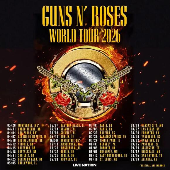 LIVE REVIEW: Guns N’Roses World Tour 2026 - NewsBreak