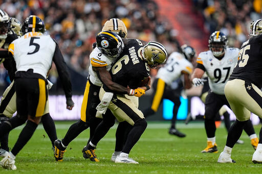 Saints rush for just 18 yards in 16-10 loss to Steelers to spoil their Paris week