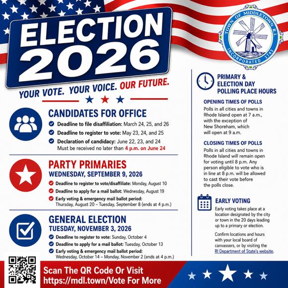 🗳️ Election Day 2026 set for Nov. 3 in Middletown - NewsBreak