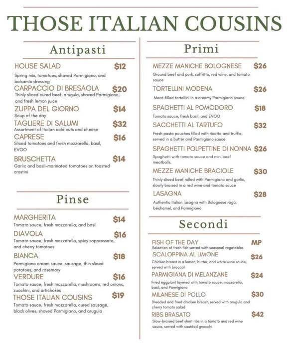 Those Italian Cousins brings Sardinian roots to former Mario’s Italian ...