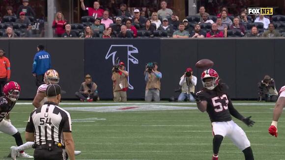 Can't - Miss Play: Kendal Daniels snags Purdy's pass for crucial interception in crunch time