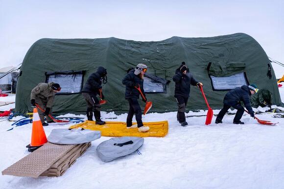 U.S. Navy Submarine Conducts Vertical Arctic Ice Breakthrough to Kick ...