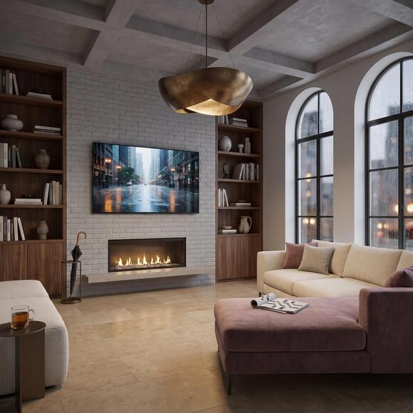 You've Been Told a TV Should Never Go Above the Fireplace. These 34 ...