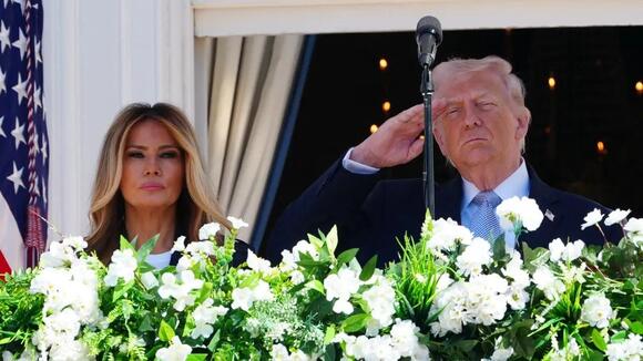 Donald Trump Reunites With Wife Melania at White House in Rare Tender ...