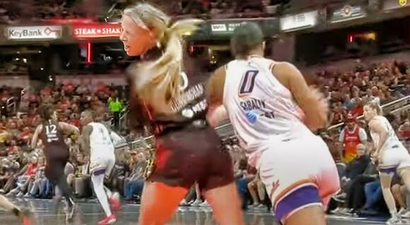 VIDEO: Sophie Cunningham Was Spotted Counting Her Teeth After Taking A Vicious Elbow To The Face - NewsBreak