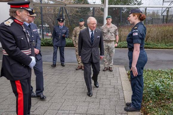 King visits top UK operational military headquarters - NewsBreak