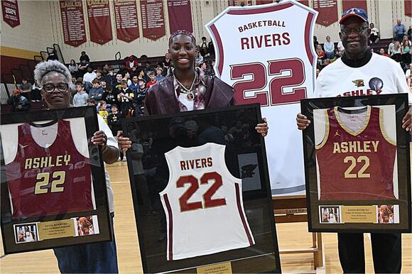 Saniya Rivers’ No. 22 Jersey Retired At Ashley High School In Emotional ...