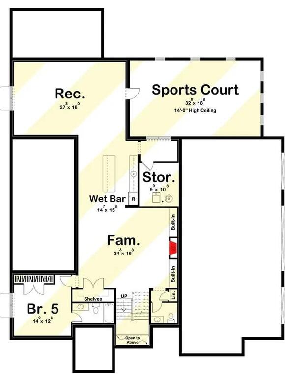 The Costa Bianca 5-Bedroom Modern Mediterranean House Plan with Sports ...