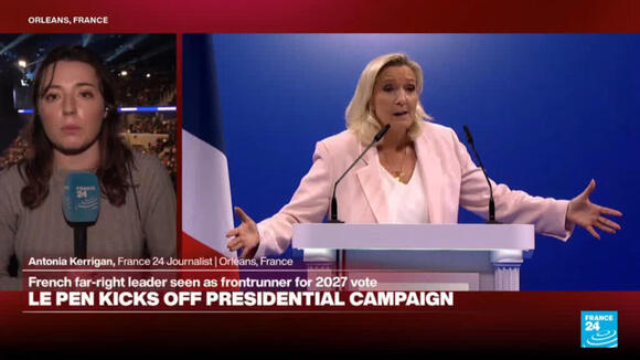 French far-right leader Le Pen kicks off presidential campaign