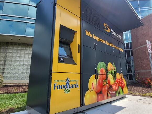 Food locker opens at Sentara CarePlex Hospital to help address food ...