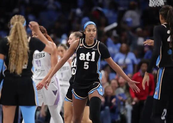 Angel Reese called out for issuing profane taunt and gesture to Valkyries during WNBA Finals