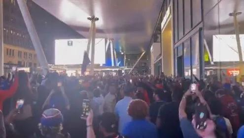 Knicks fans go nuts again outside MSG after Game 1 win over Pacers