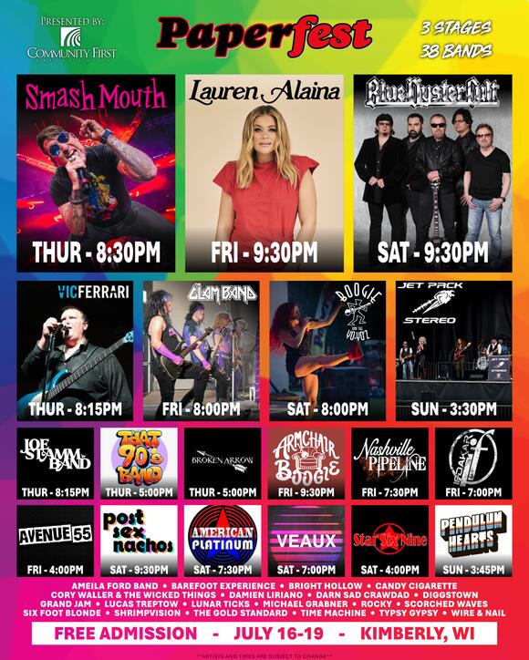 Paperfest 2026 brings free concerts and family fun to Kimberly - NewsBreak