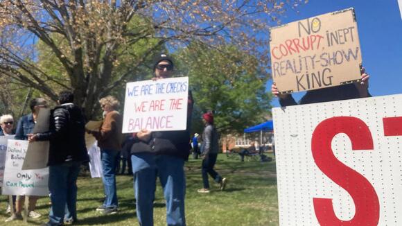 Hundreds gather in Columbus for “No Kings 3.0” rally - NewsBreak