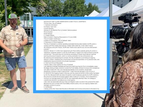 Tort claim accuses Flock Safety camera program of violating privacy law ...