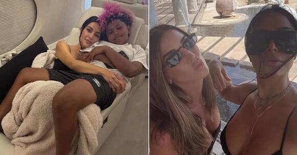 Kim Kardashian Goes Braless During Luxurious Cabo Vacation With Kids and  Sister Khloé: Photos - NewsBreak