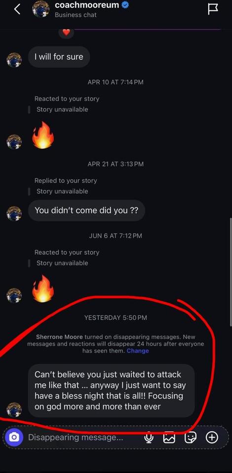 Sherrone Moore's DM To OnlyFans Model Immediately After His Release From Jail Has Leaked Online [PHOTO] - NewsBreak