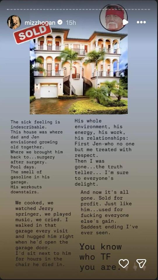 Hulk Hogan's Mansion Sells For $6 Million — And His Daughter Brooke is ...